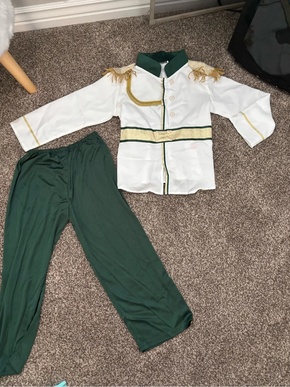 Girls Emerald Green Princess Tutu and Matching Prince Costume kids size 6/7